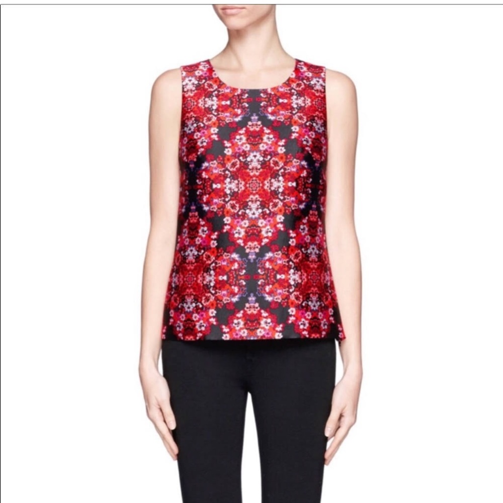 J.Crew sleeveless Berry Bouquet Tank Size 6
